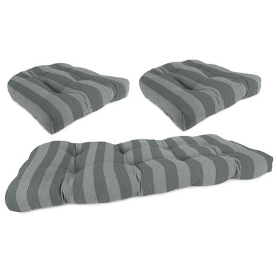 Outdoor Wicker Cushion Set for Bench and 2 Seats