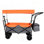 Avec poignée-poussoir, chariot pliable de 480 lb avec auvent, chariot de chariot
