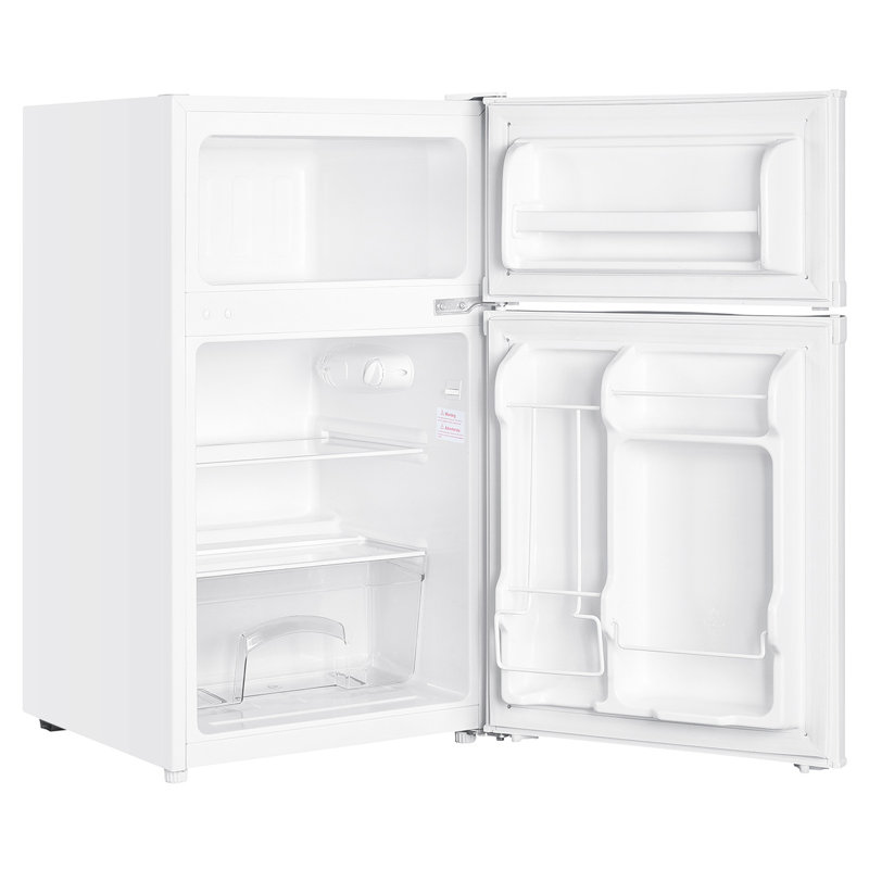 Mini réfrigérateur autoportant avec congélateur Premium de 3,1 pieds cubes Levella, Argent