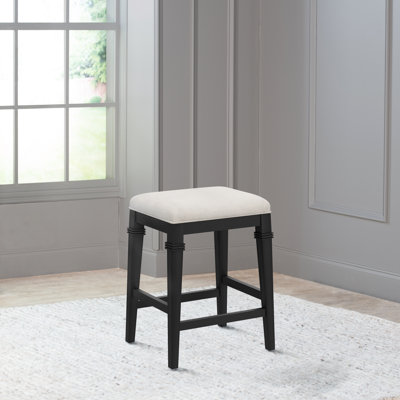 Arasch Wood Backless Counter Height Stool