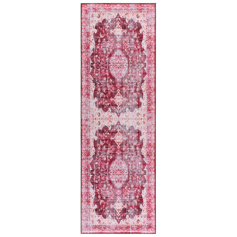 Tapis oriental performant lavable à la machine Tucson, Tapis de couloir 2 pi 6 po x 8 pi