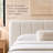 Luxurious Cloudsoft Bouclé Compressed Upholstered Platform Bed-2093014897-2084844926