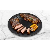 Double-sided Frying Pan, 32cm/12.6in BBQ Grill Pan, Double Side