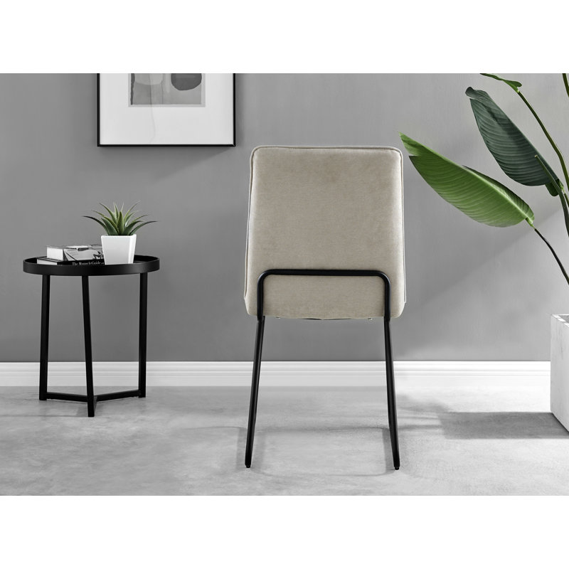 6 - Person Counter Height Dining Set, Beige/Black