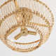 Foley 3 Light Rattan Dimmable Pendant