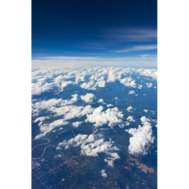 Creason Cloud Sky View From Airplane - Wrapped Canvas Print, 46cm H x 30cm W x 3.8cm D