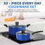 20 - Piece Non-Stick Aluminum Cookware Set-66937732