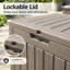 Boîte de terrasse verrouillable en résine 35 gallons Decksplore-131518872