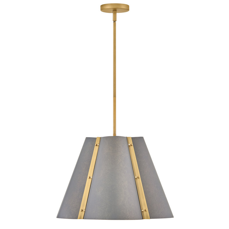 Grand luminaire suspendu Hinkley Bowman, L 19 po, Bronze ardoise, 3