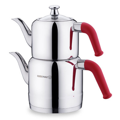 Ivy Bronx Damisi 101.44 fl. oz. Stovetop Safe Stainless Steel (18/10) Teapot Set Teapot For