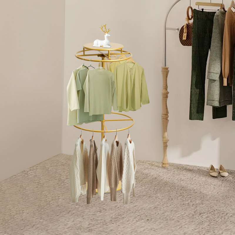 55”H Rotatable Clothing Rack Freestanding