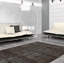 Tapis noir en laine noué à la main de conception unique 2000S 4 pi 11 po x 7 pi 10 po Oktawian