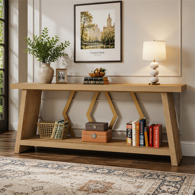 Console de 70,86 pouces avec rangement pour entrée ou salon
