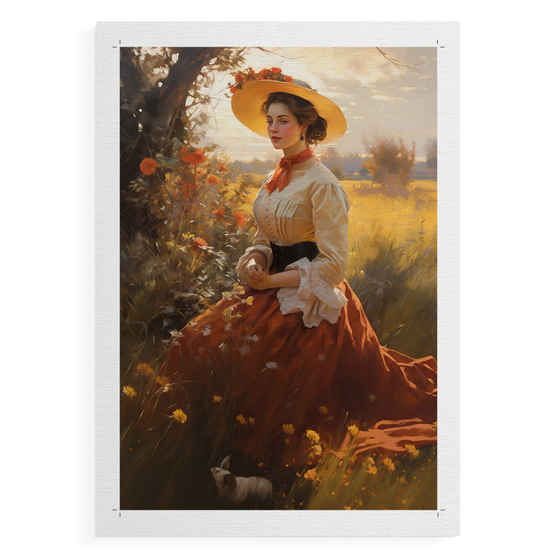 WOMEN Series CMXXXII  -Premium Canvas Print Only - NOT FRAMED -Ready to Hang, 18" H x 12" W