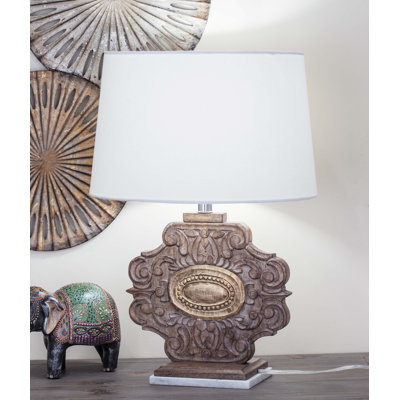 Pankow Solid Wood and Marble Bedside