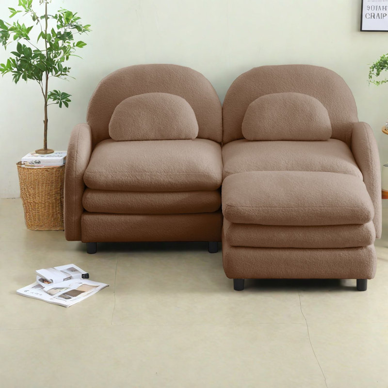Canapé modulaire moderne en tissu Cloud Comfort