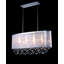 Luminaire suspendu ovale en cristal 4 lumières Transitional
