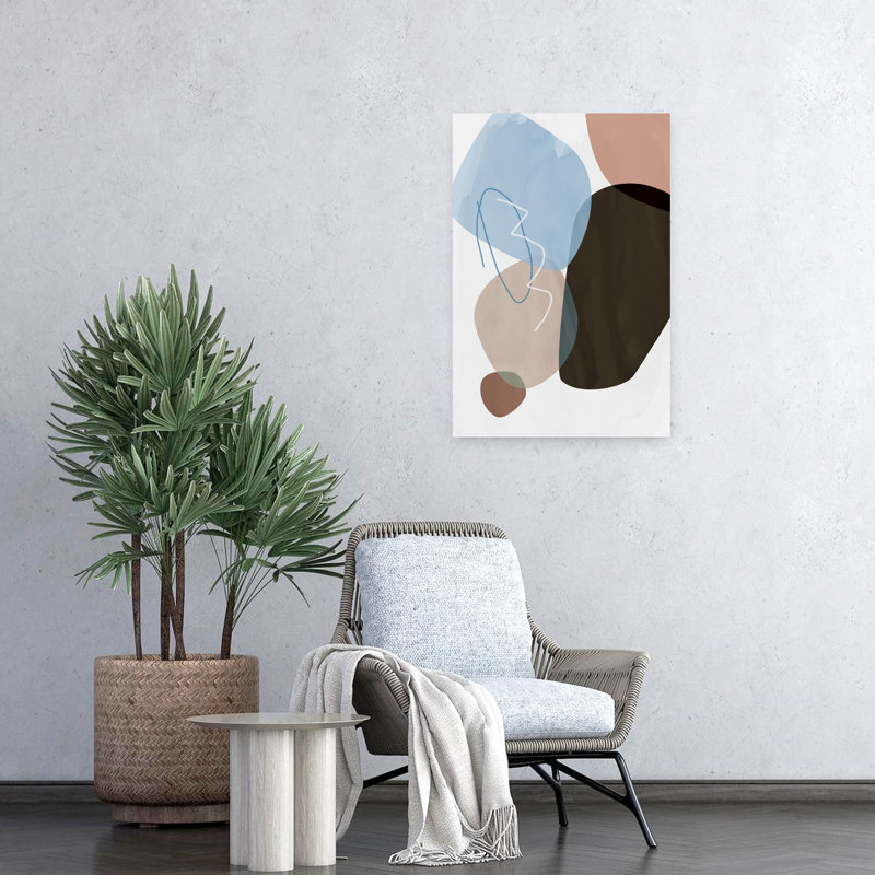 Art contemporain, art abstrait, H 24 po x l 16 po