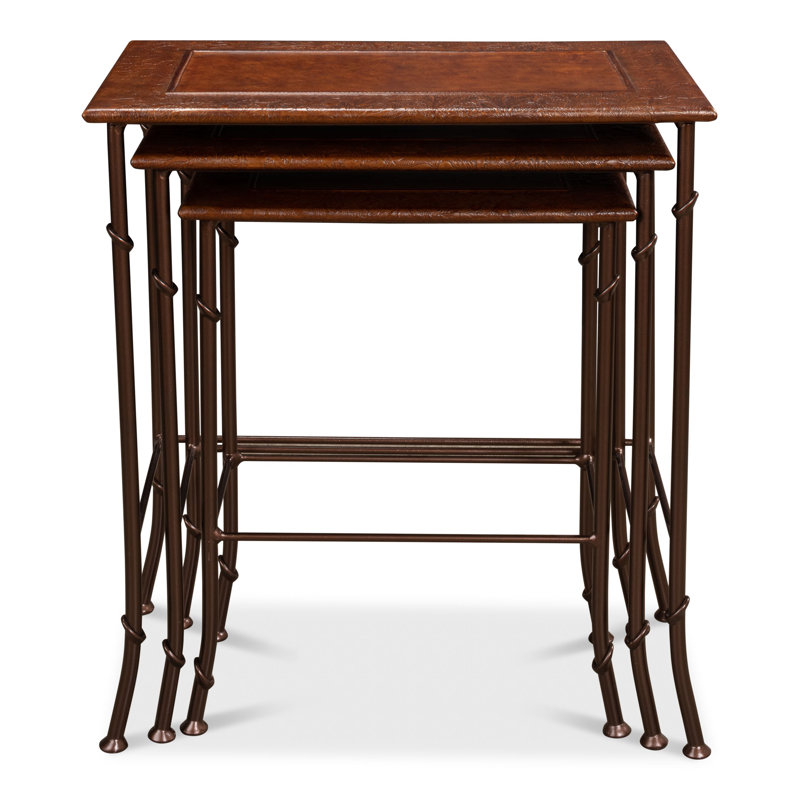 Solid Wood Nesting End Table