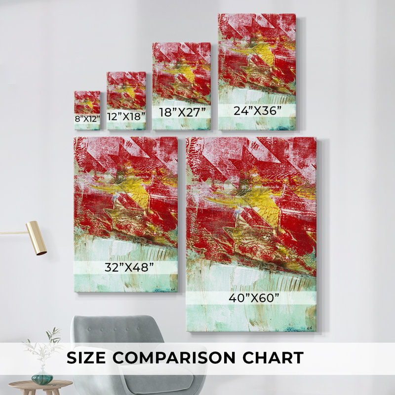 Mini croquis - Toile tendue avec châssis de qualité supérieure - Prêt à être accroché