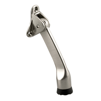 Support de porte Prime-Line, 4 po, moulé sous pression en zinc, type abattant (paquet simple)