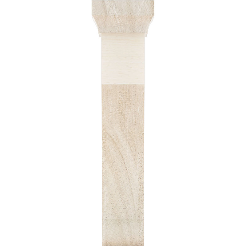 Support en bois Gomez, Hévéa, H 10 po x l 2,5 po x P 7 po