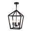 Luminaire de style lustre campagnard industriel à 5 lumières avec cage ouverte rustique et hauteur de suspension réglable, base E12 pour îlot de cuisine, salle à manger, vestibule, vestibule Farmhouse