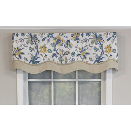 Gianna Glory Floral Scalloped Window Valance