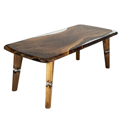 Walnut Round Solid Wood Base Dining Table