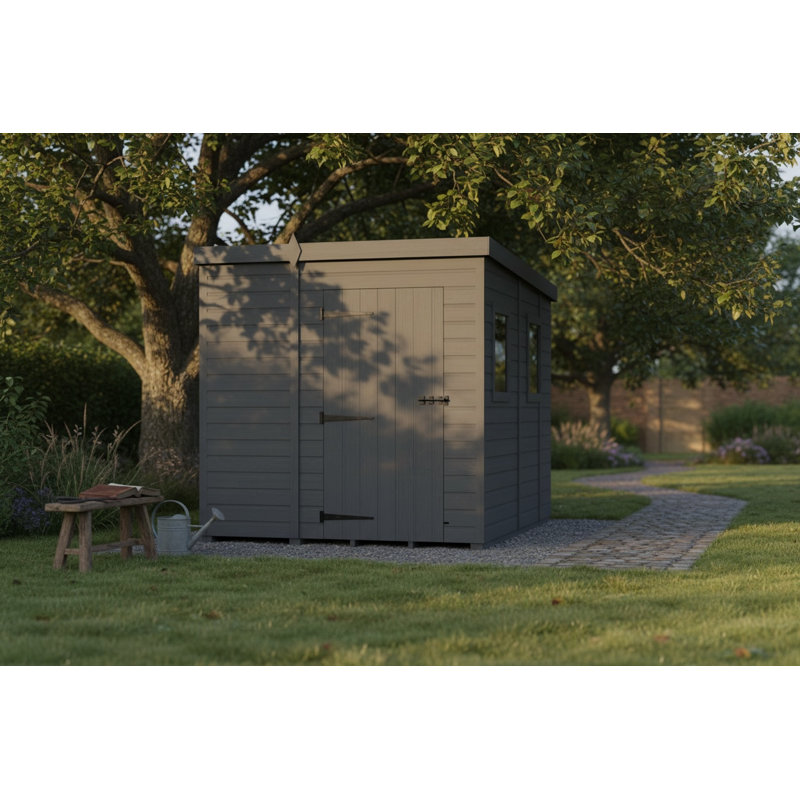 8x9 Pent Composite Shed