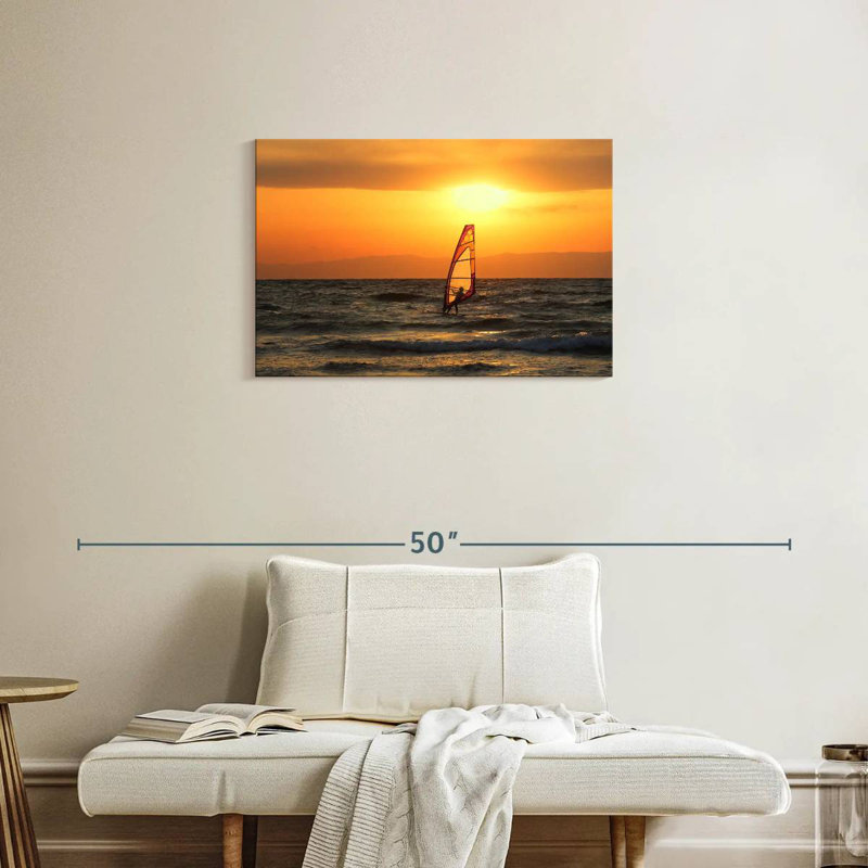 Sireci Sunset Windsurfer, 20" H x 30" W