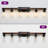 DAKAFUL 6-Light Dimmable Bathroom Vanity Light over Mirror with Wood and Glass Shade-114312322