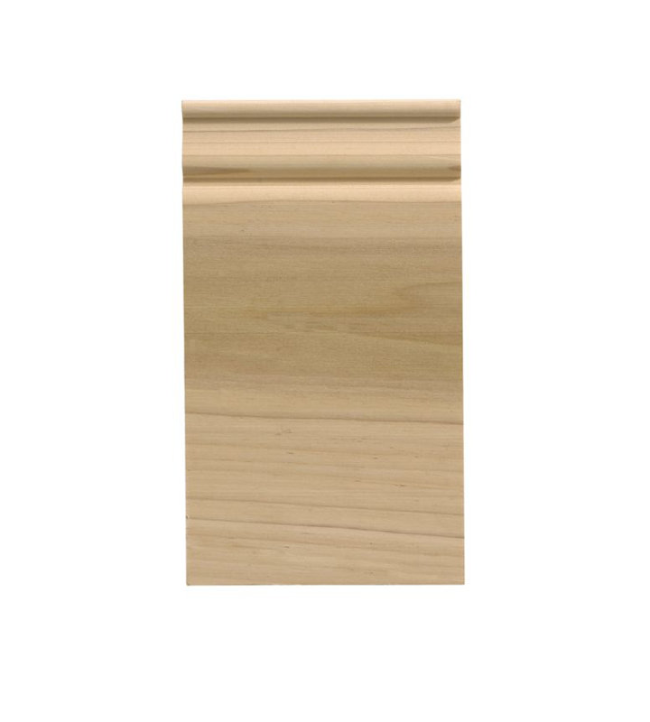 Unfinished White Hardwood Colonial Baseboard Plinth Block