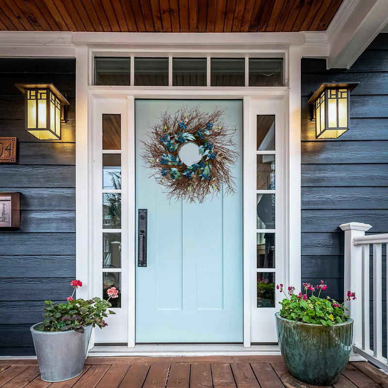 24" Spring Blueberry Wreath
