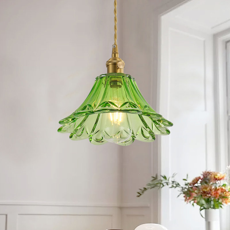 Luminaire suspendu en forme de dôme en métal poli à 1 lumière E26