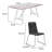 Kiliyah 4 - Person Patio Dining Set with Rectangular Table-1873860317
