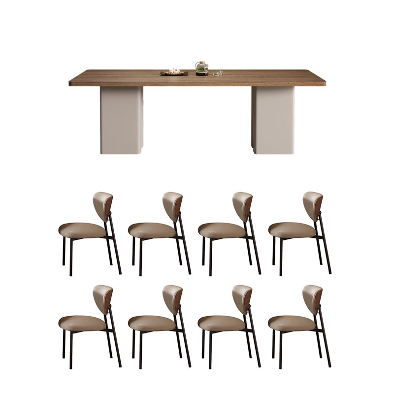 Ensemble de table de salle à manger rectangulaire, H 29,52 po x L 31,49 po x P 94,48 po