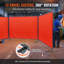 Welding Screen with Frame, 6' 3 Panel Welding Curtain Screens, Flame-Resistant Vinyl Welding Protection Screen on 12 Swivel Wheels (6 Lockable), Moveable & Professional for Workshop-406354453-406354458