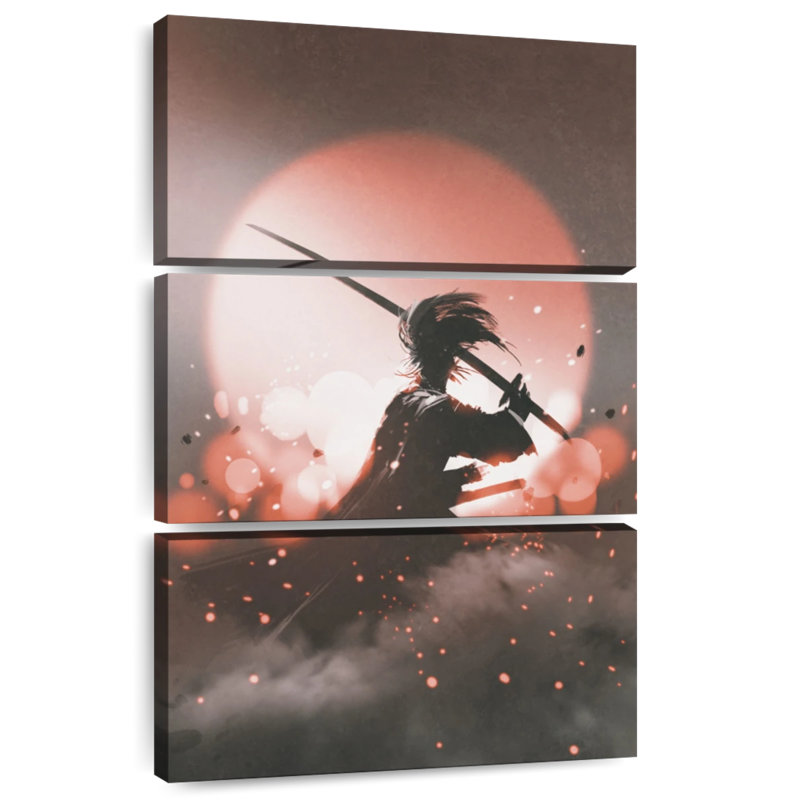 Position de combat Leisha Samurai, H 32 po x l 20 po