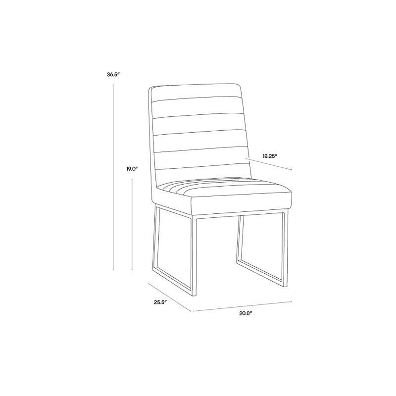 Spyros Upholstered Dining Chair, Black