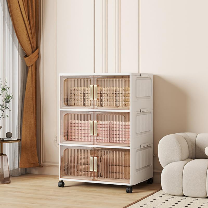 Stackable Closet Organizer with wheel, 360 qt