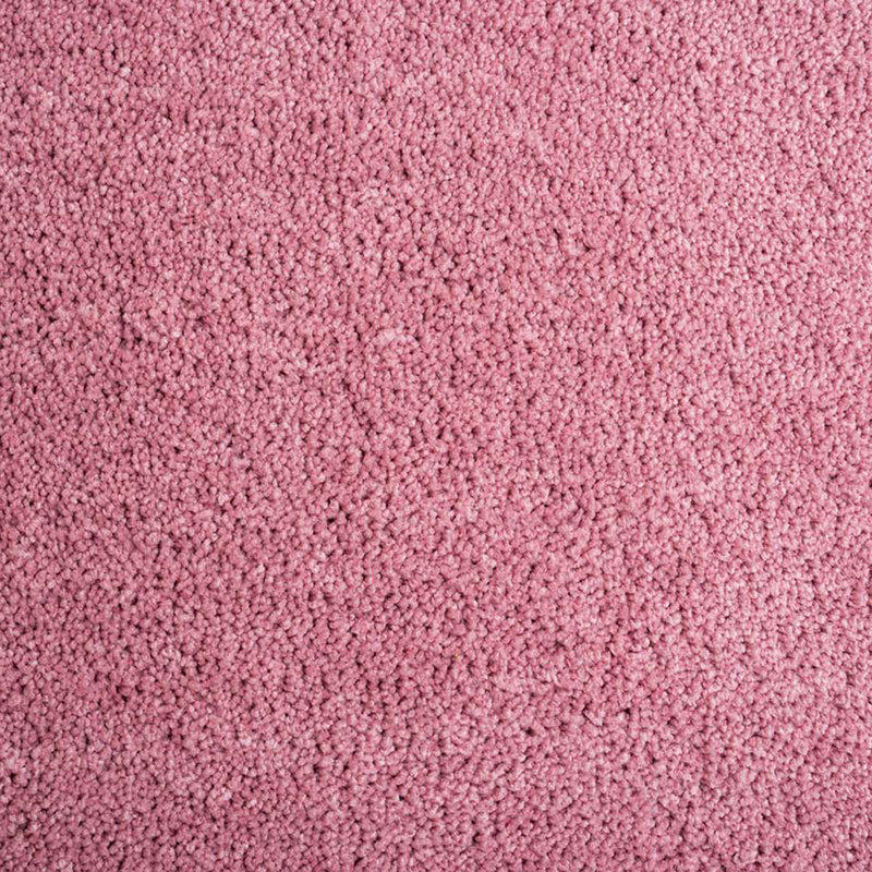 Cozy Handmade High Pile Pink Rug, Rectangle 65 x 135cm