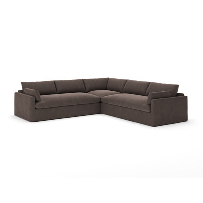 Luna 3-Piece Slipcovered Sectional