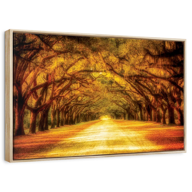 Oak Tree Road, Cadre flottant en bois naturel, 31 po x 21 po