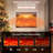 Electric Fireplace With Mantel, 1400W Faux Fireplace, Highly Realistic 3d Flame, Adjustable Temp, With Timer-130350233