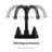 2-Handle Stainless Steel Bathroom Sink Faucet with Swivel Spout