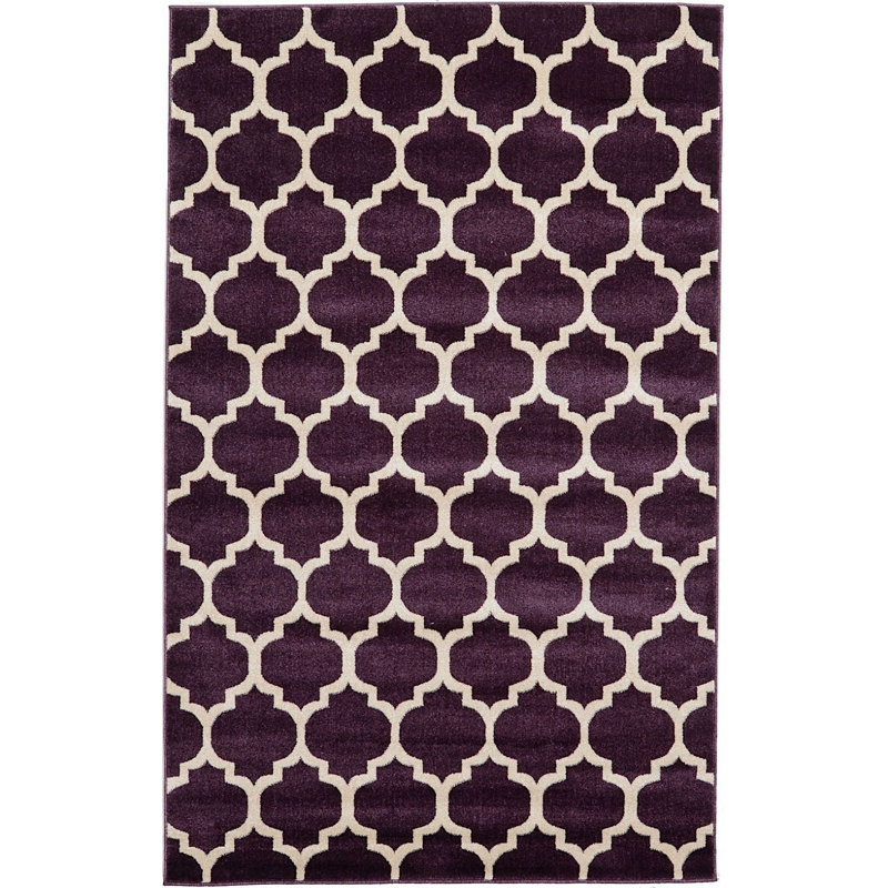 Tapis mauve Cohleen, Rectangle 3 pi 3 po x 5 pi 3 po