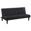Boston Black Tufted Convertible Sofa Bed