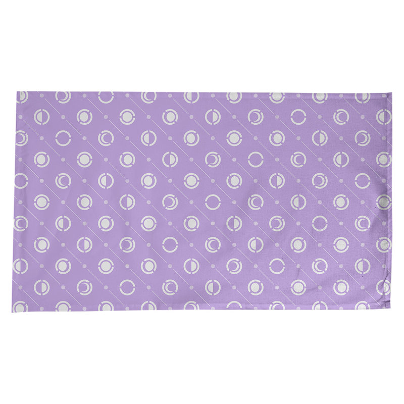 Classic Moon Phases Tablecloth, Purple/White