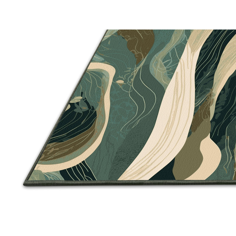 Sunlit Ripples Rug, Square 5'